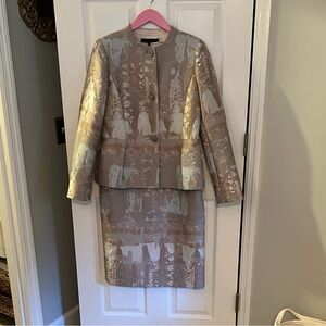 Lafayette 148 New York Cream dress and jacket